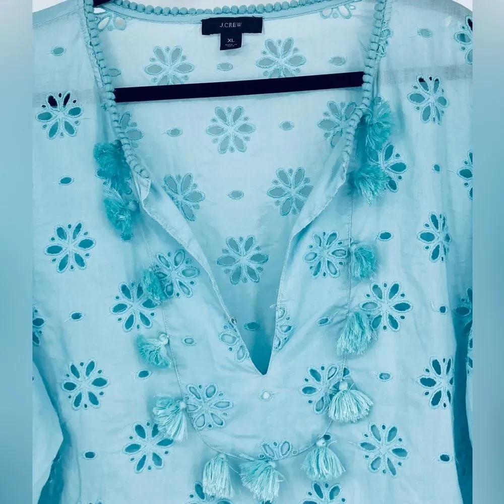 J. Crew turquoise tunic